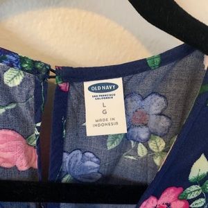 Old Navy Floral Sleeveless Swing Dress